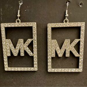 MK Dangle Crystal Earrings